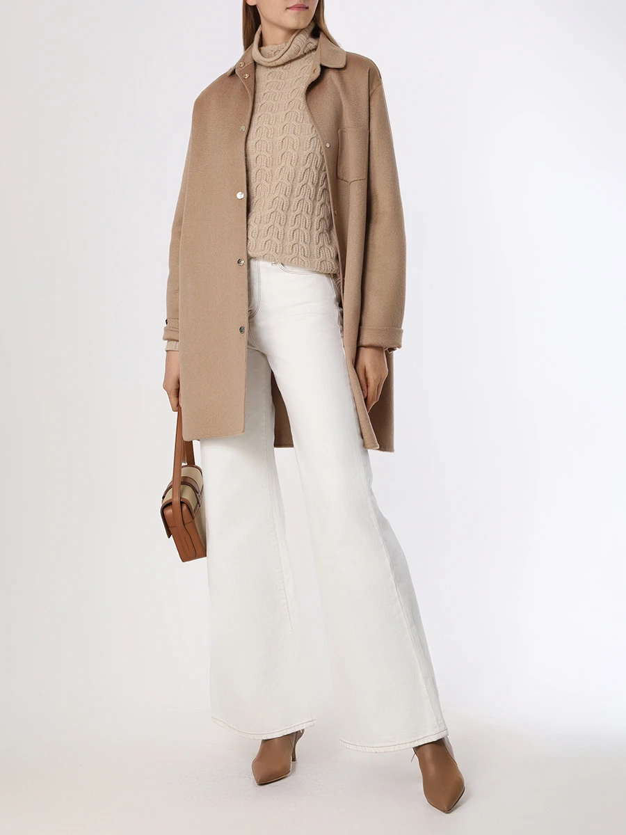 Свитер кашемировый MIR CASHMERE cwn22-008 Бежевый  Фото 2