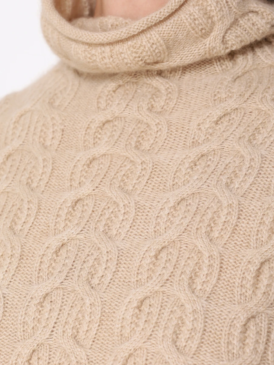 Свитер кашемировый MIR CASHMERE cwn22-008 Бежевый  Фото 5