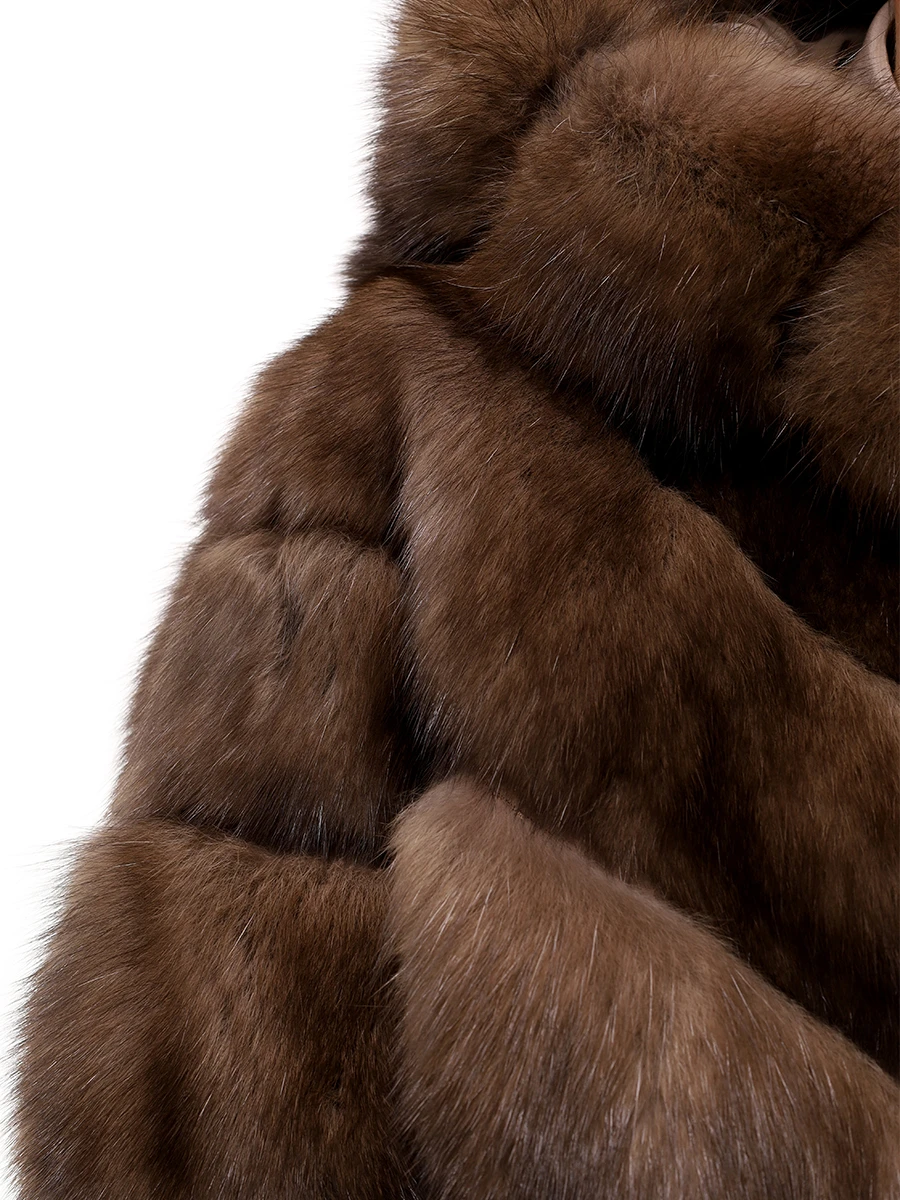 Шуба соболиная RINDI MOD.R23/069 Коричневый  Фото 7