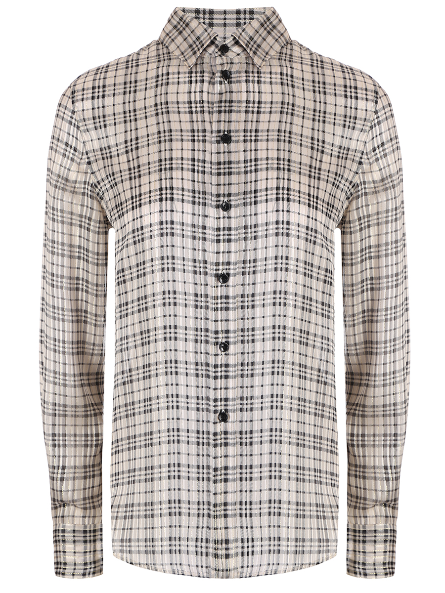 Рубашка шелковая SAINT LAURENT