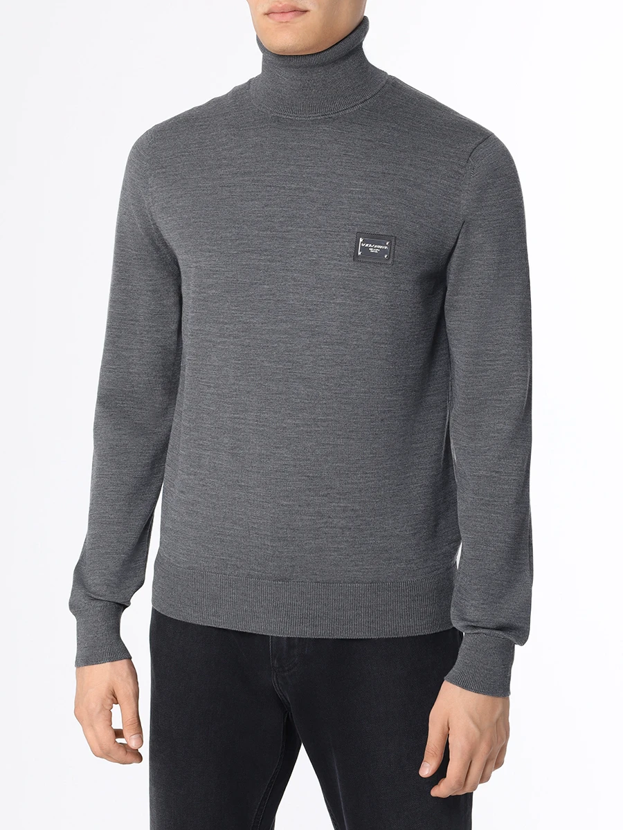 Водолазка шерстяная DOLCE & GABBANA GXO35T JCVC7 S8292 Серый  Фото 4