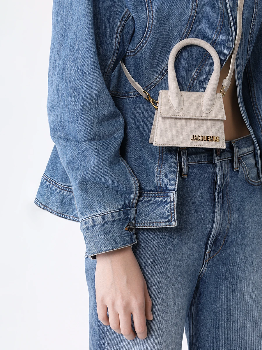 Сумка текстильная Le Chiquito JACQUEMUS 213BA0013071 140 Бежевый  Фото 2