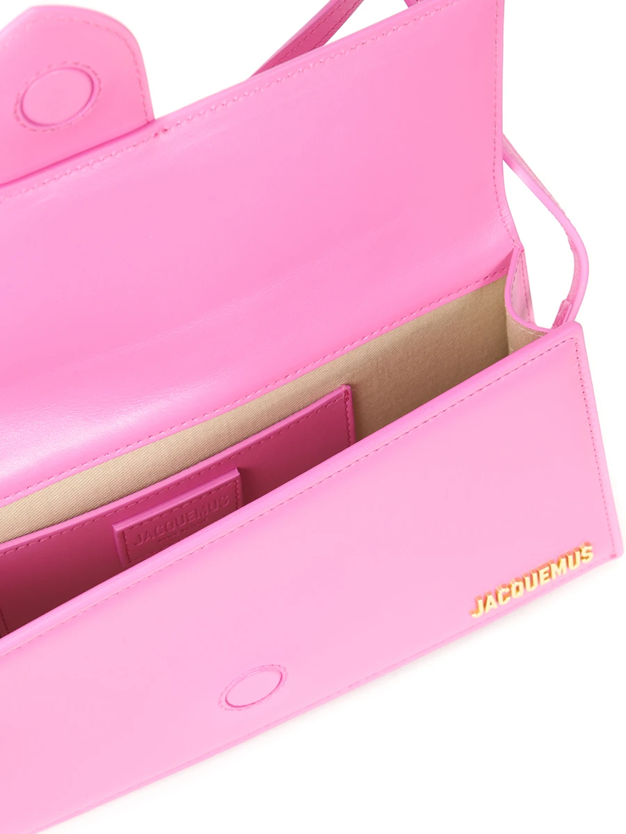 Сумка кожаная Bambino JACQUEMUS 221BA0133060 434 Розовый  Фото 4