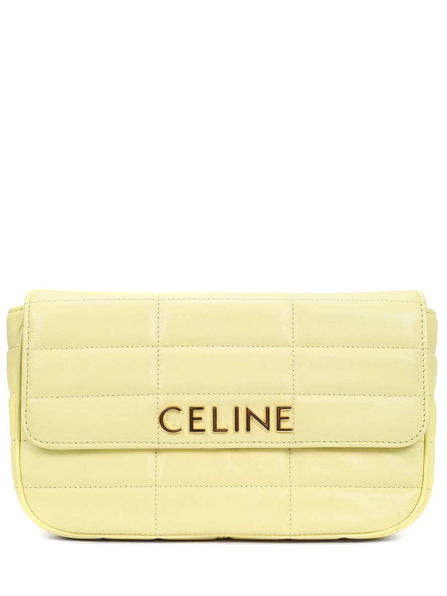 Сумка кожаная Matelasse CELINE 111273EPZ 11OY Желтый 