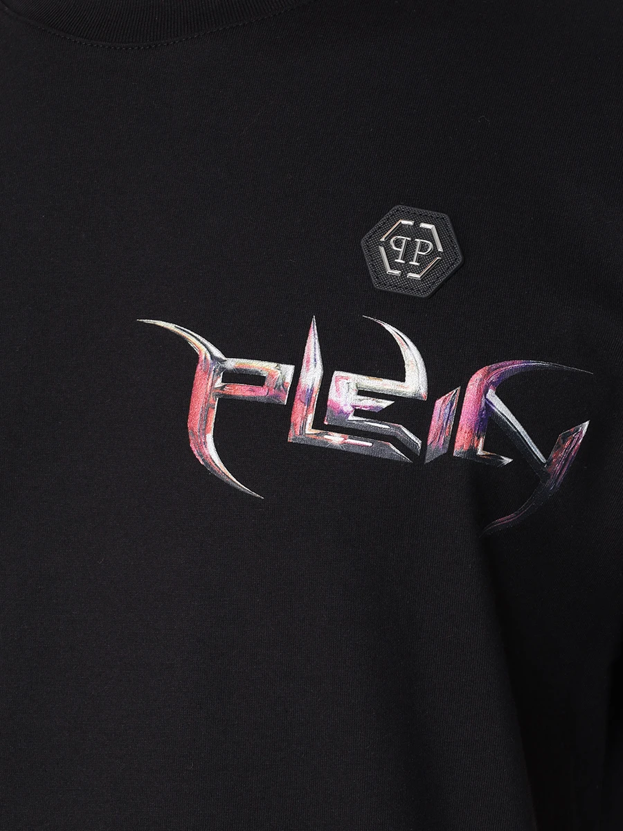 Футболка хлопковая PHILIPP PLEIN MTK6669 Черный  Фото 5