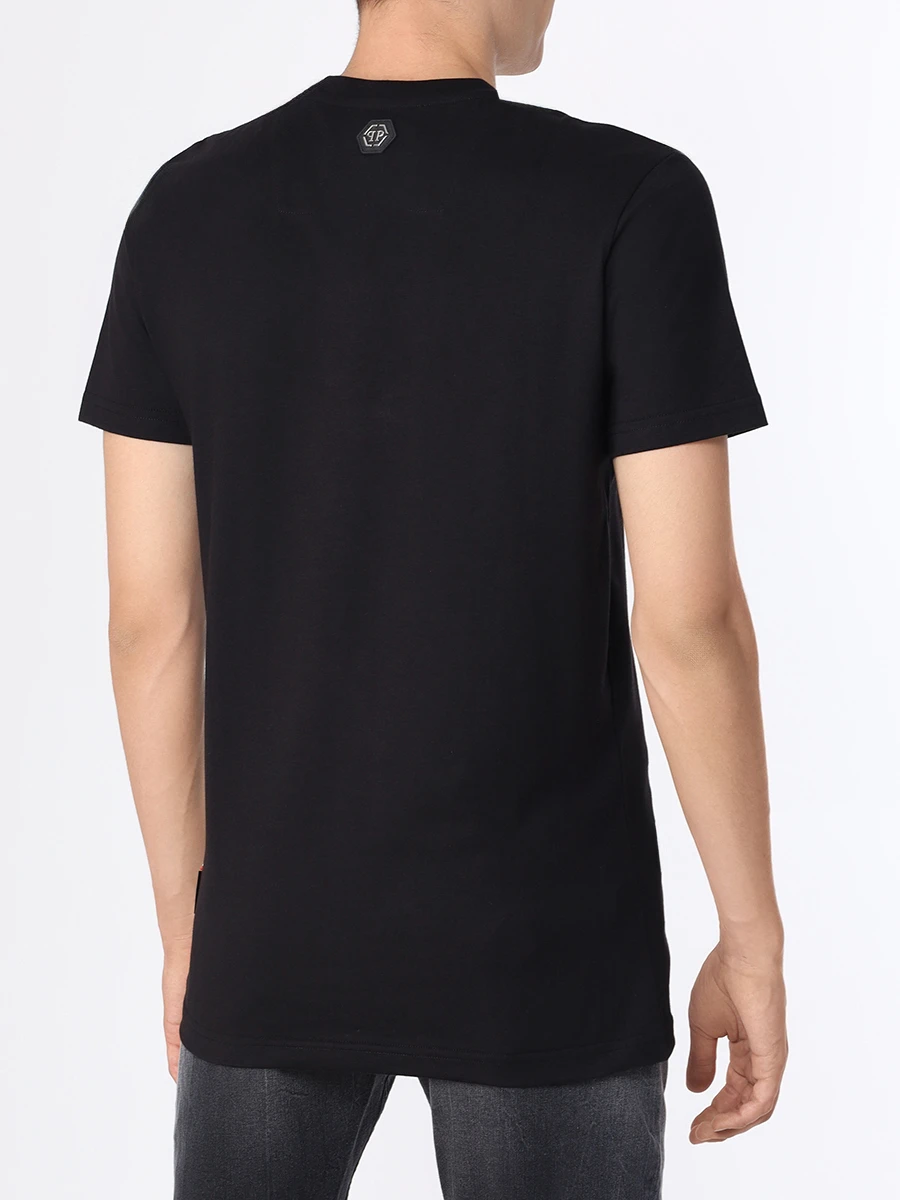 Футболка хлопковая PHILIPP PLEIN MTK6674 Черный  Фото 3