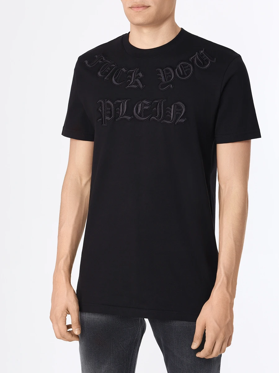 Футболка хлопковая PHILIPP PLEIN MTK6674 Черный  Фото 4