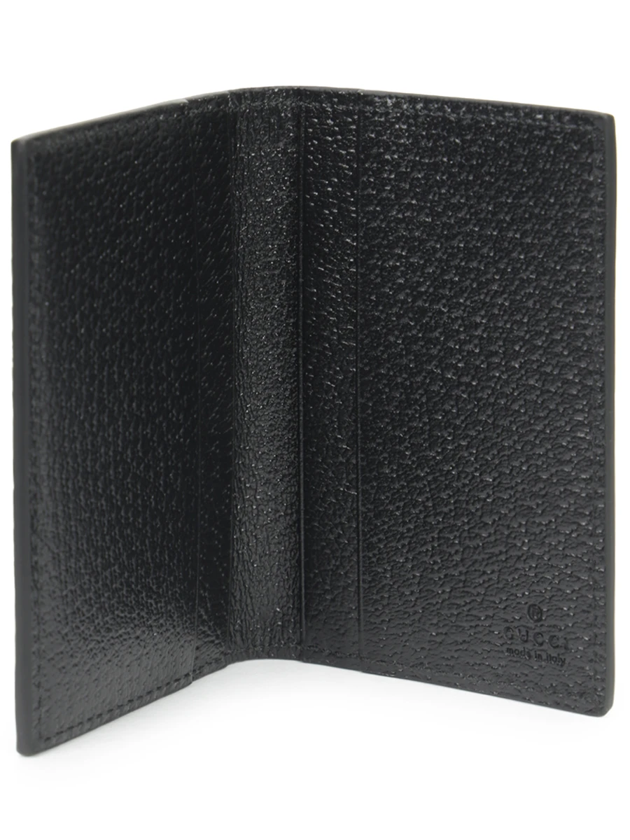 Кардхолдер кожаный GUCCI 547075DJ20T 1000, размер Один размер, цвет черный - фото 3