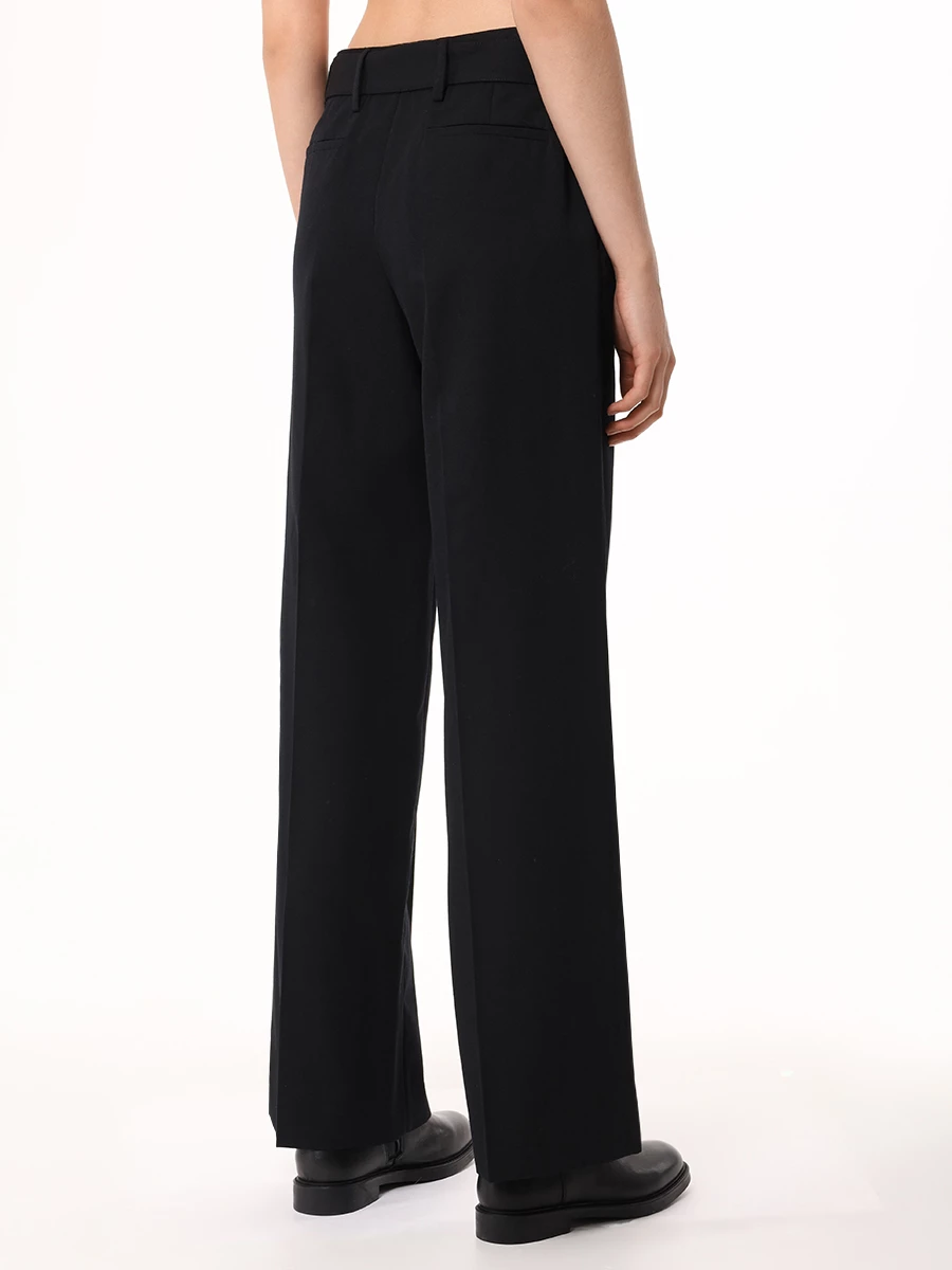 Брюки шерстяные PRADA P274GYS232108N F0002 Черный  Фото 3