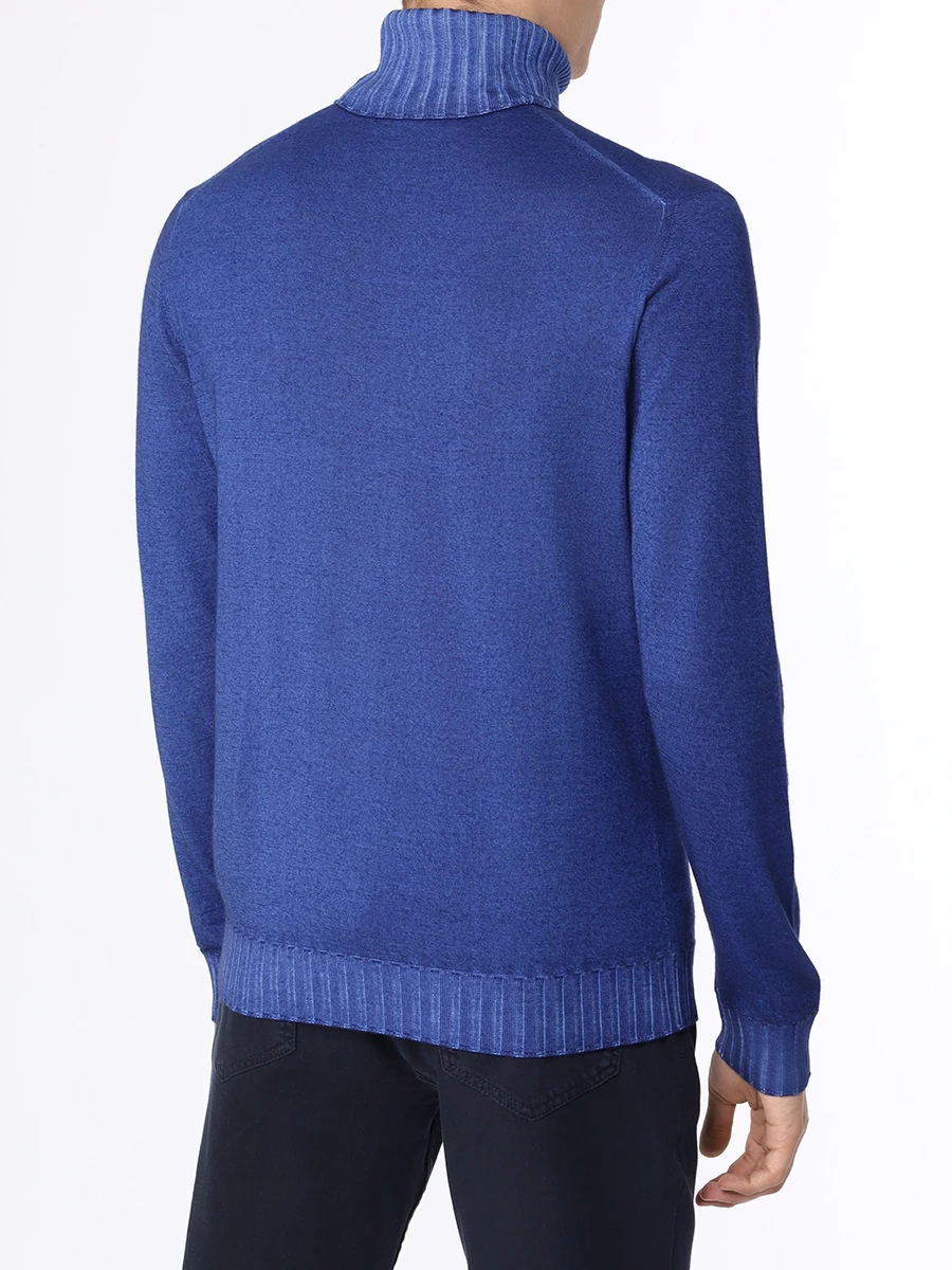 Водолазка кашемировая MALO UXC144 F8Z19 E1475 Синий  Фото 3