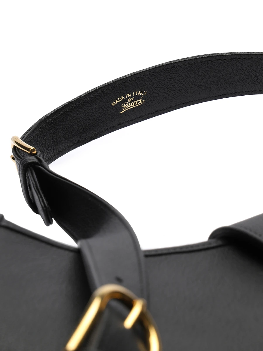 Сумка кожаная GUCCI 726322AAA9F 1000 Черный  Фото 4