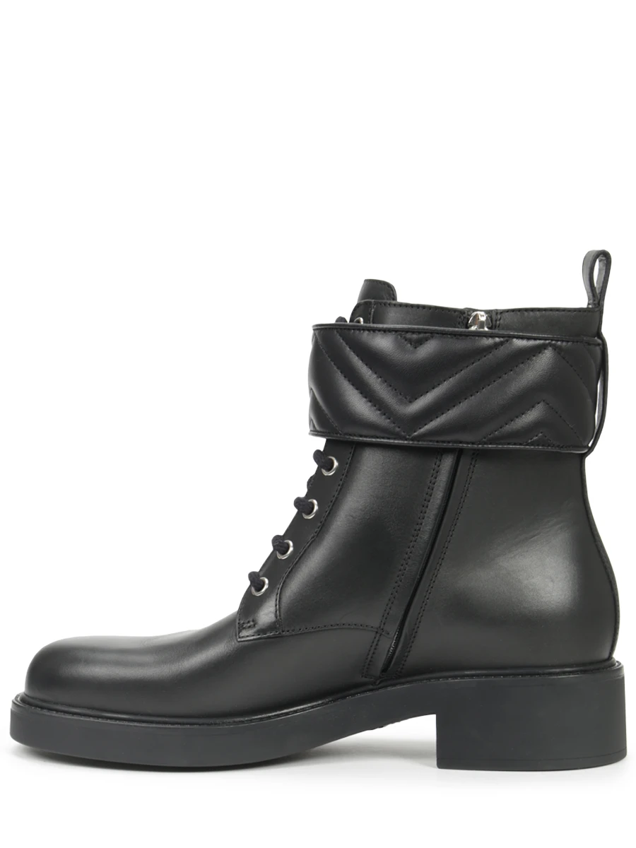 Ботинки кожаные GUCCI 67039717K20 1000 Черный  Фото 3