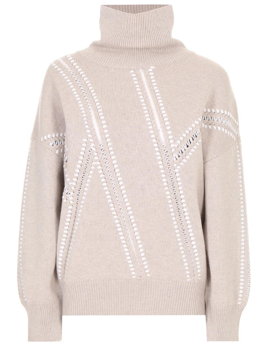 

Свитер кашемировый, Бежевый, DMC213 F1B51 E2619