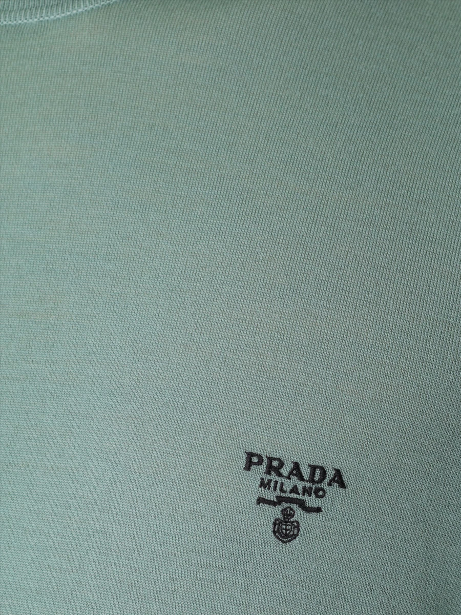 Джемпер хлопковый PRADA UMB264S2121ZLE F0092 Зеленый  Фото 5