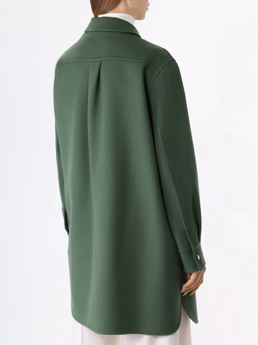 Пальто шерстяное MANZONI 24 23M1089-DB5 Зеленый  Фото 3