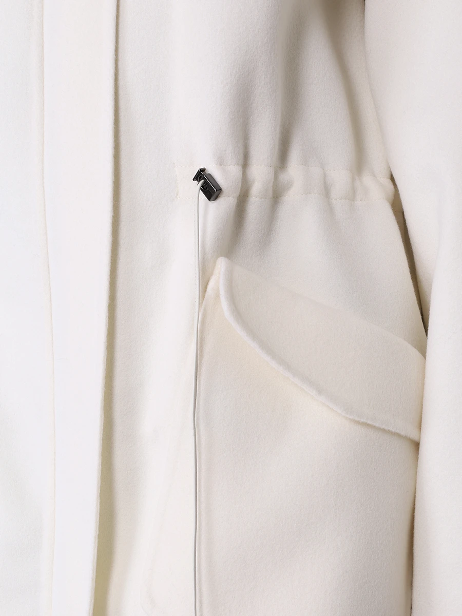 Пальто шерстяное MANZONI 24 23M324-DB5V Кремовый  Фото 5