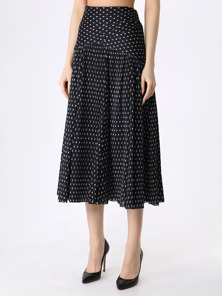 Юбка в горох ZIMMERMANN 7950SRF23 BLCR Горох  Фото 4