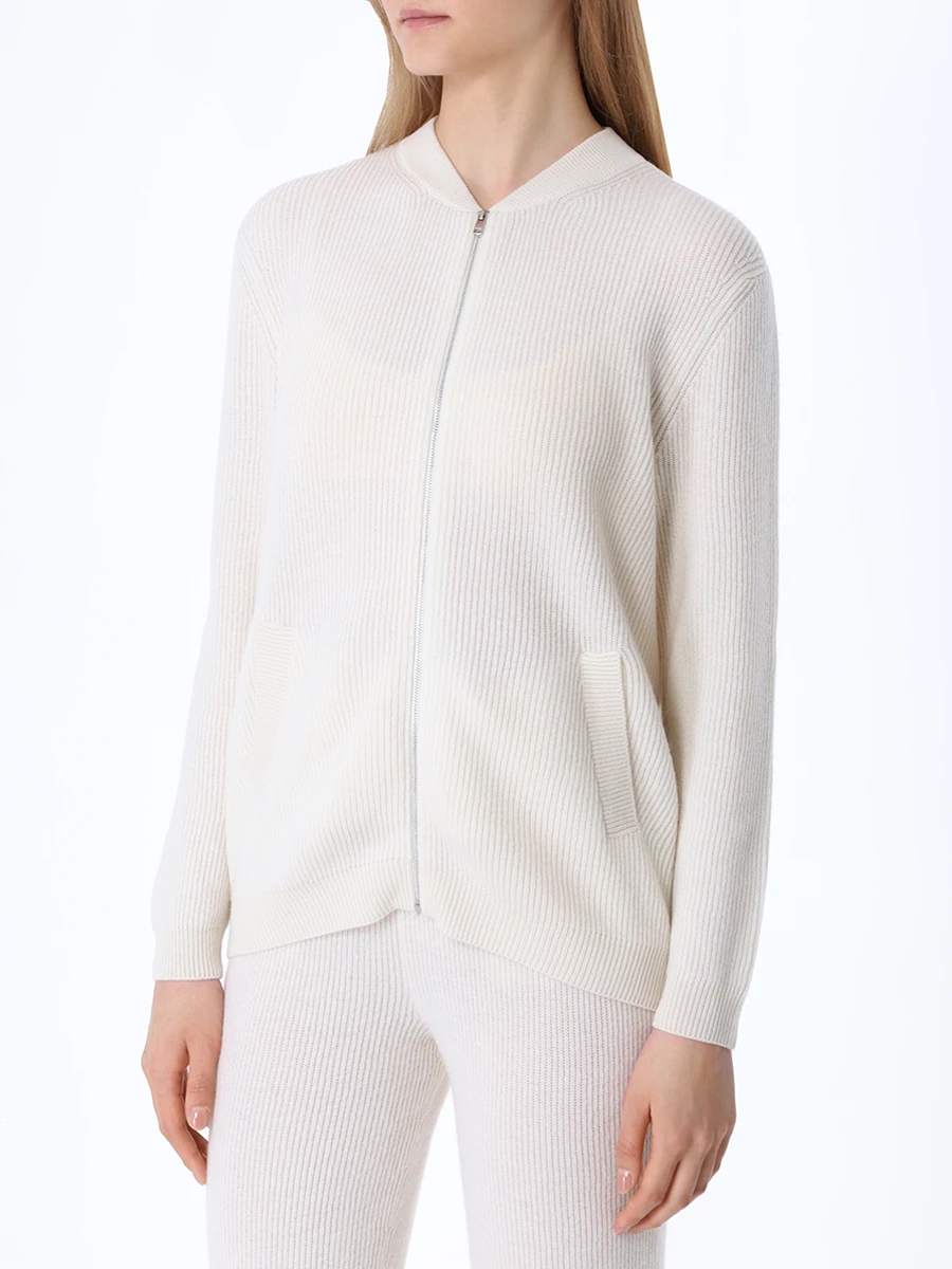 Кардиган кашемировый MIR CASHMERE cwe21-050 Молочный Белый  Фото 4