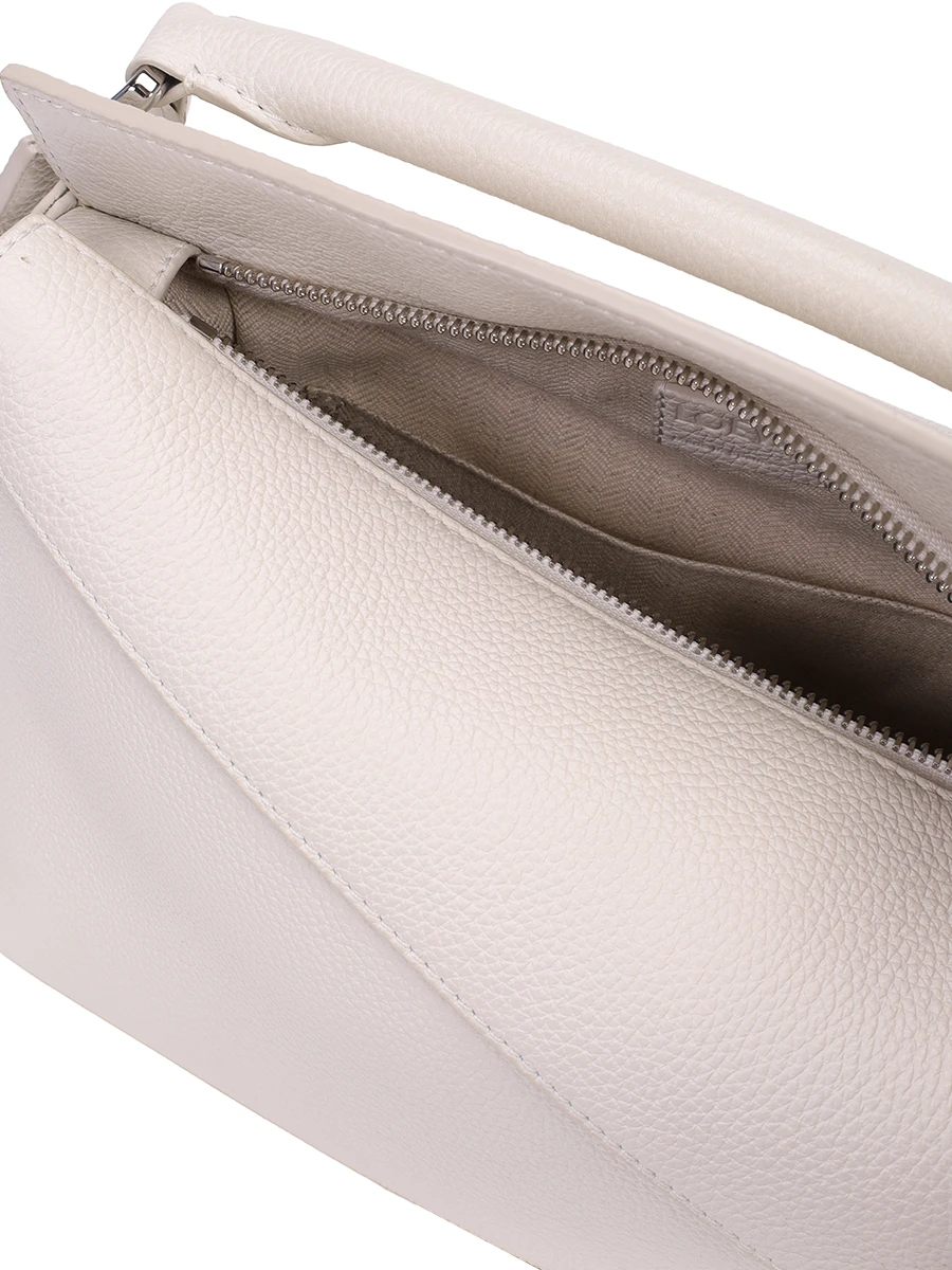 Сумка кожаная Puzzle Edge LOEWE A510P60X30 Кремовый  Фото 4