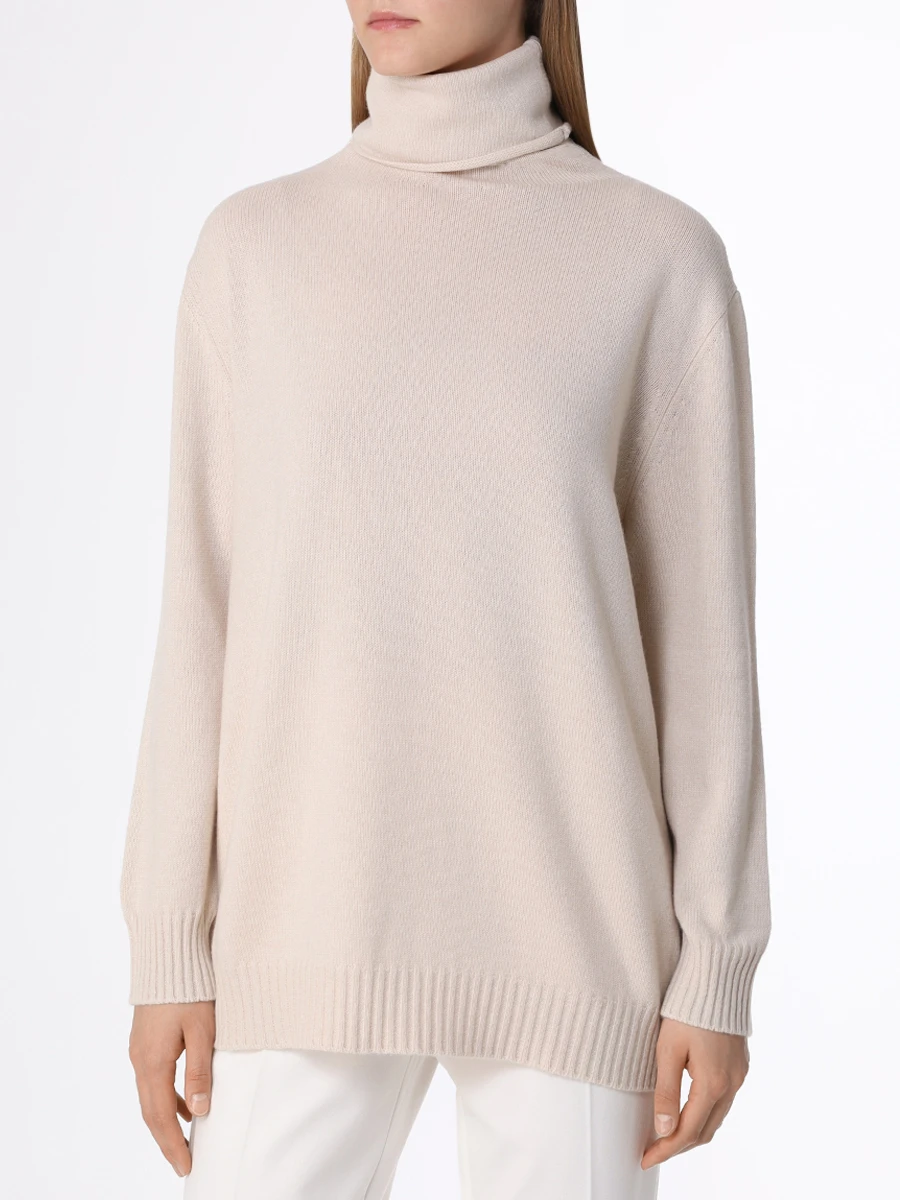 Свитер шерстяной LE TRICOT PERUGIA 46558 6572 Бежевый  Фото 4