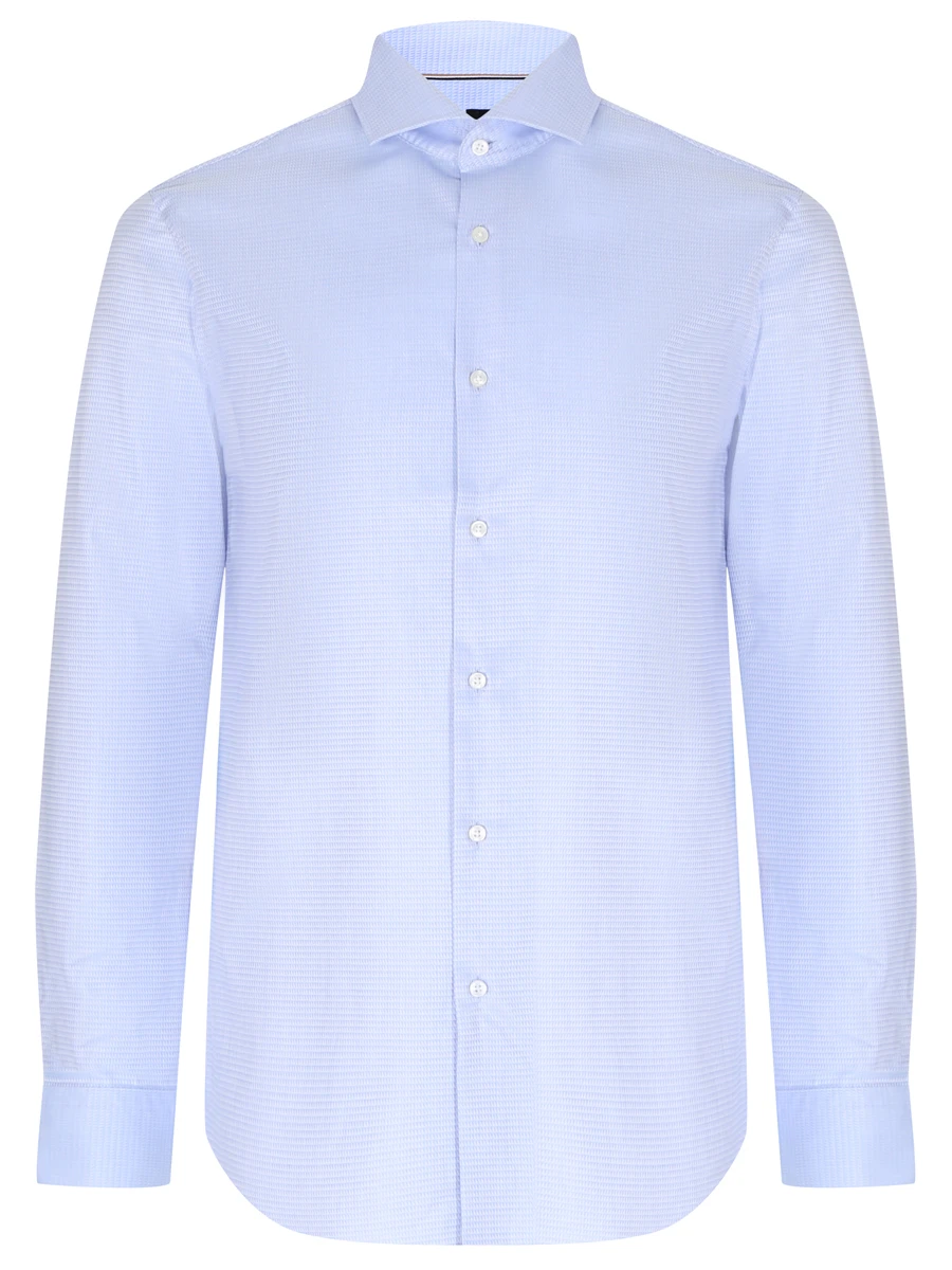 Рубашка Slim Fit хлопковая BOSS 50502800/450, размер 54, цвет голубой 50502800/450 - фото 1