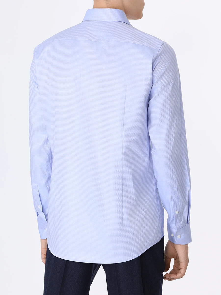 Рубашка Slim Fit хлопковая BOSS 50502800/450, размер 54, цвет голубой 50502800/450 - фото 3