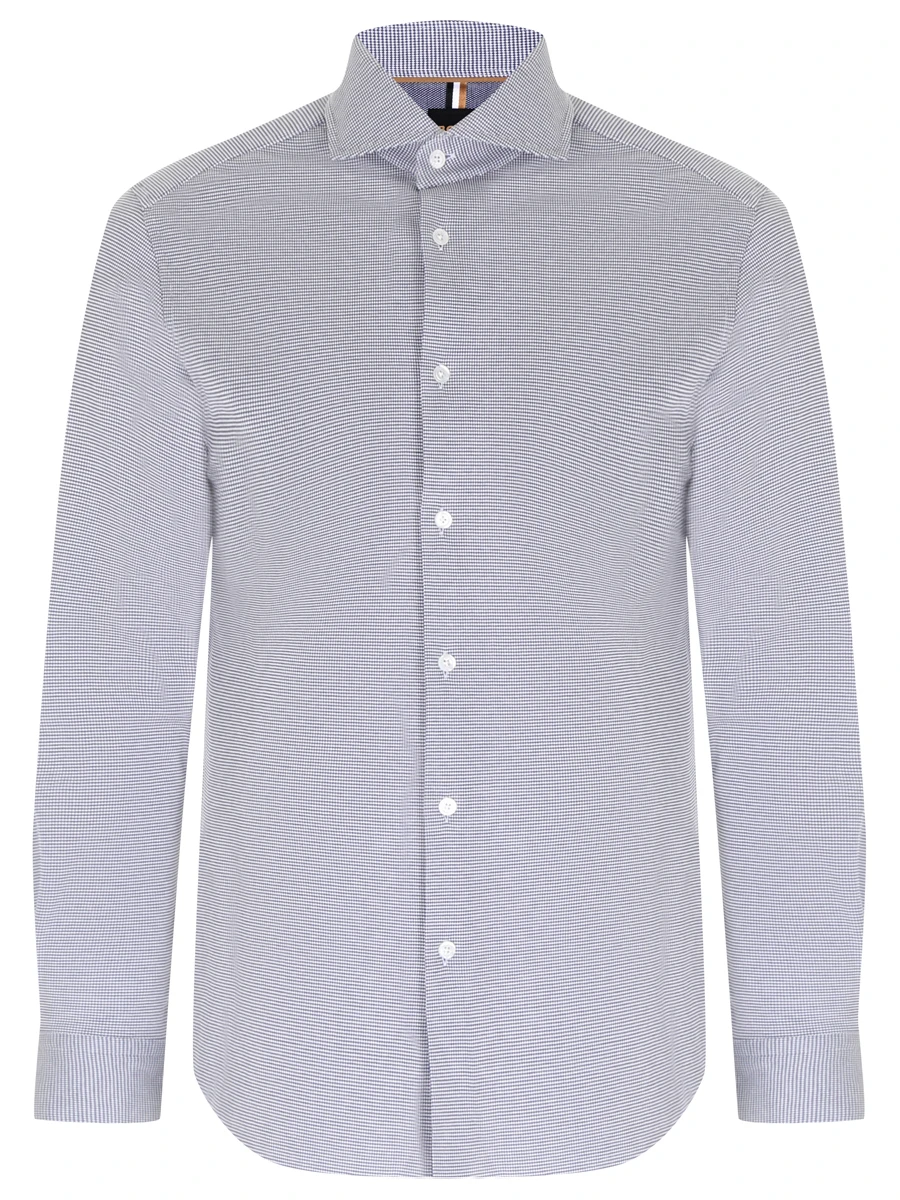 

Рубашка Slim Fit хлопковая, Синий, 50484539/445