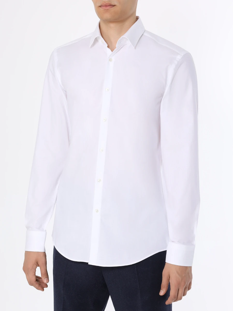 Рубашка Slim Fit хлопковая HUGO 50500971/199, размер 54, цвет белый 50500971/199 - фото 4