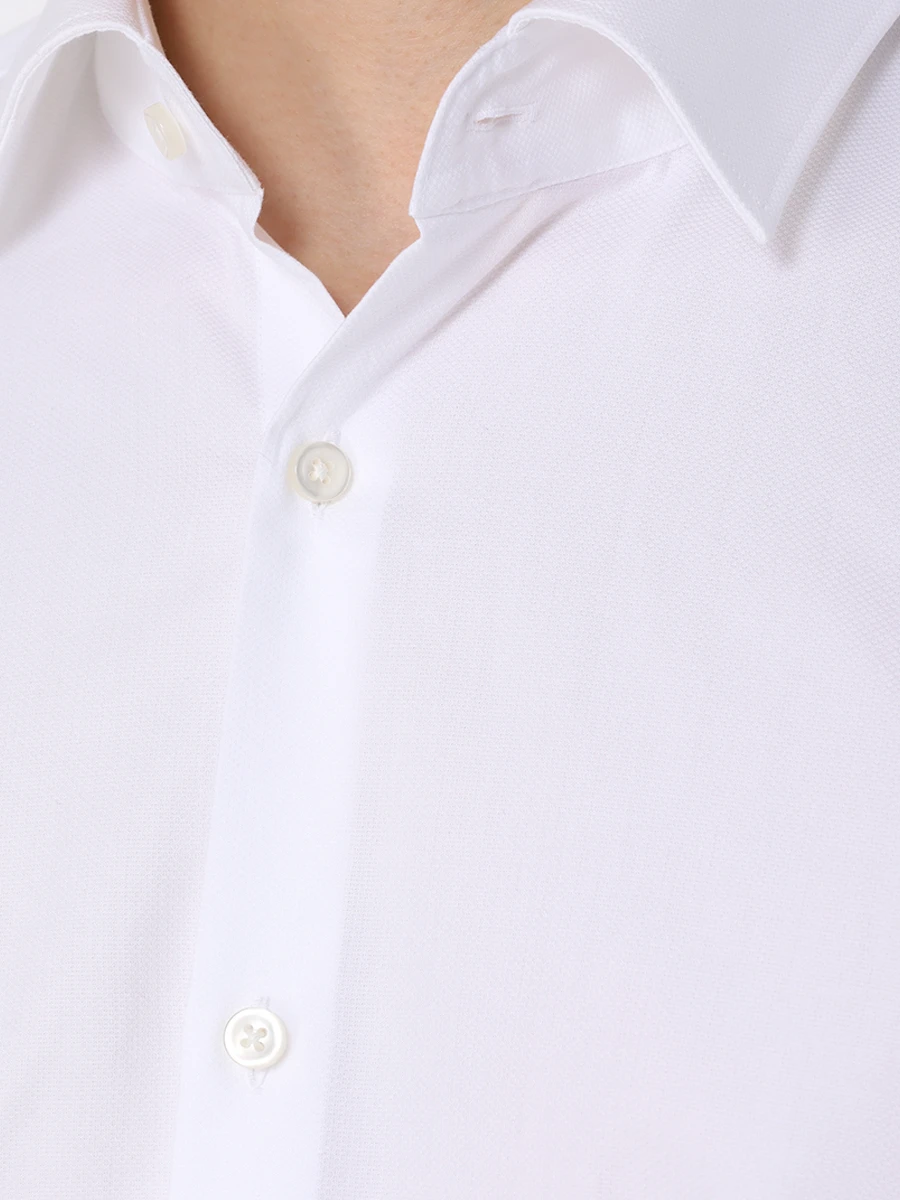 Рубашка Slim Fit хлопковая HUGO 50500971/199, размер 54, цвет белый 50500971/199 - фото 5