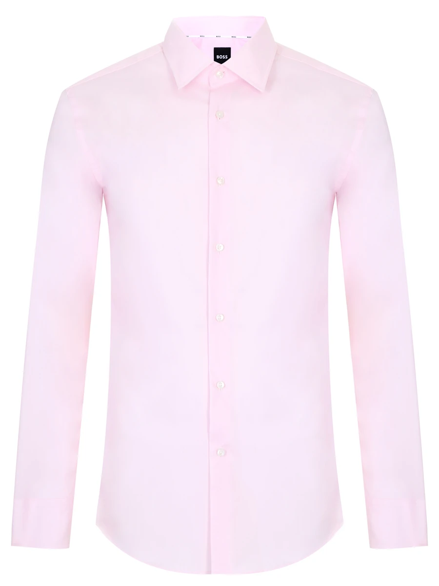 Рубашка Slim Fit хлопковая BOSS 50469345/680, размер 54, цвет розовый 50469345/680 - фото 1