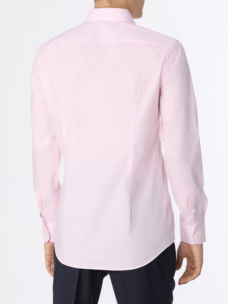 Рубашка Slim Fit хлопковая BOSS 50469345/680, размер 54, цвет розовый 50469345/680 - фото 3