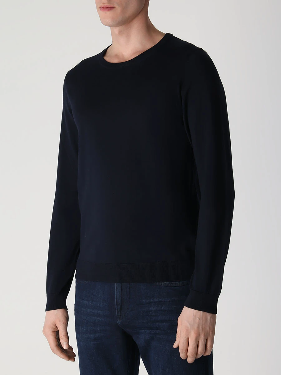 Джемпер шерстяной BOSS 50468239/404 Синий  Фото 4