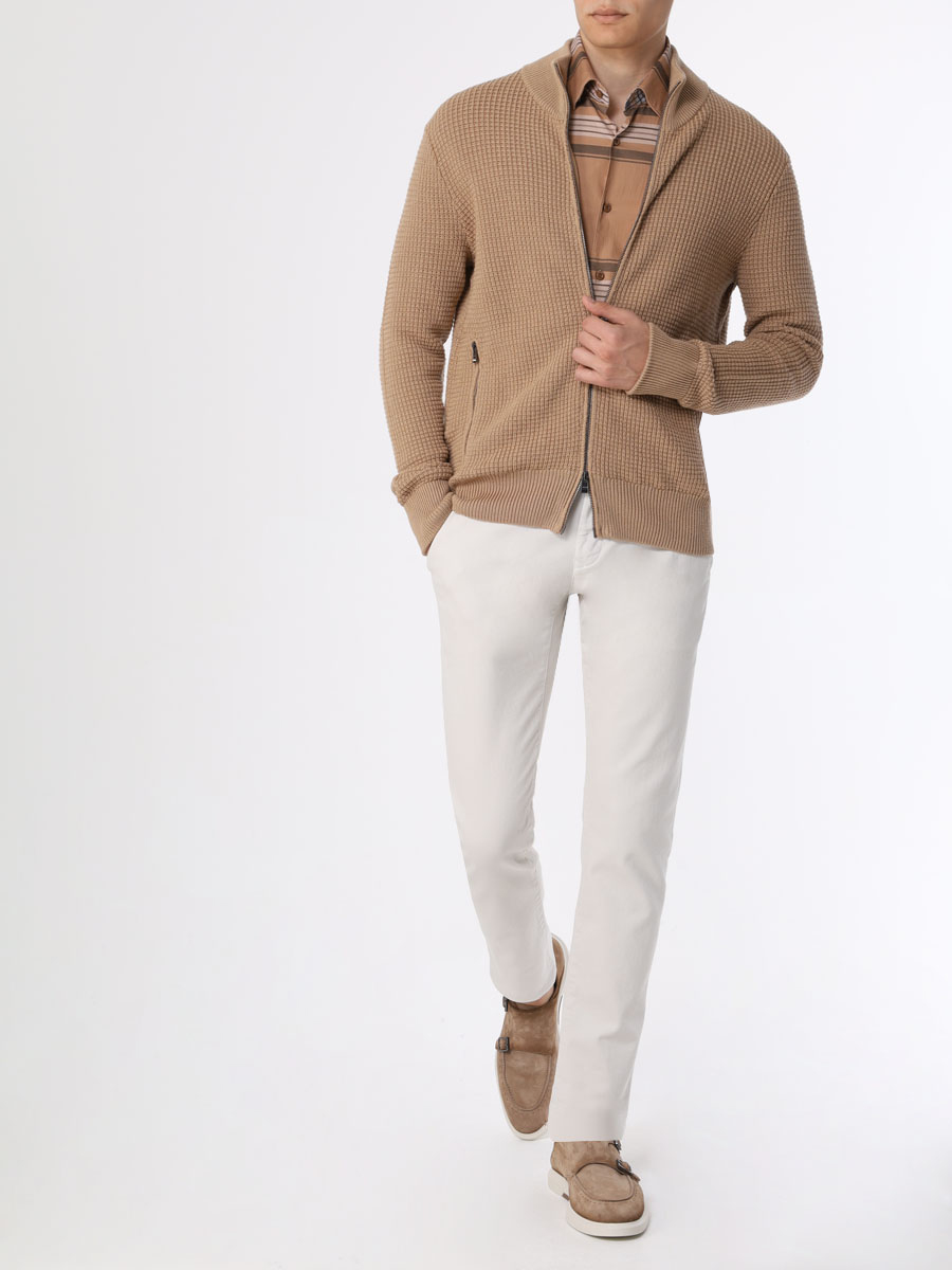 Рубашка Casual Fit из лиоцелла и хлопка BOSS