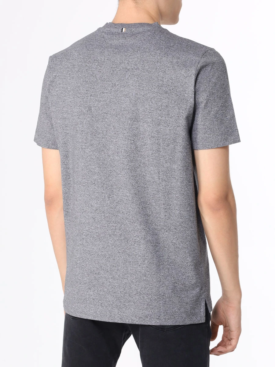 Футболка хлопковая BOSS 50498866/001 Серый  Фото 3
