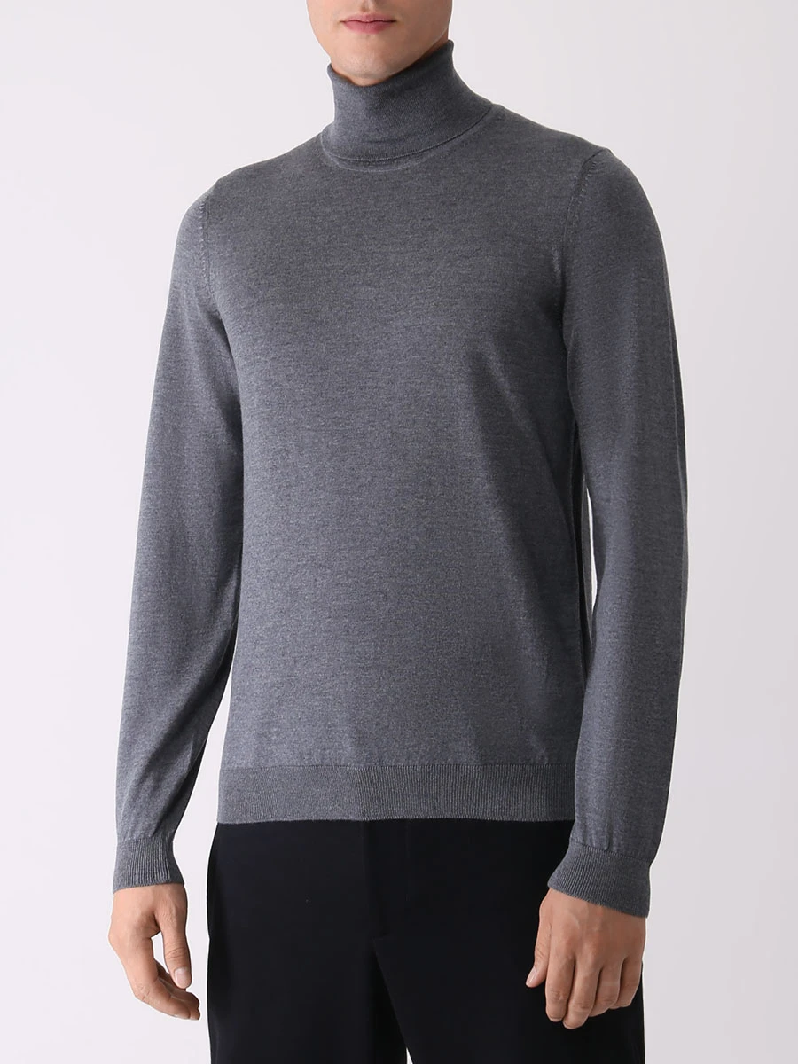 Водолазка шерстяная BOSS 50468262/030 Серый  Фото 4