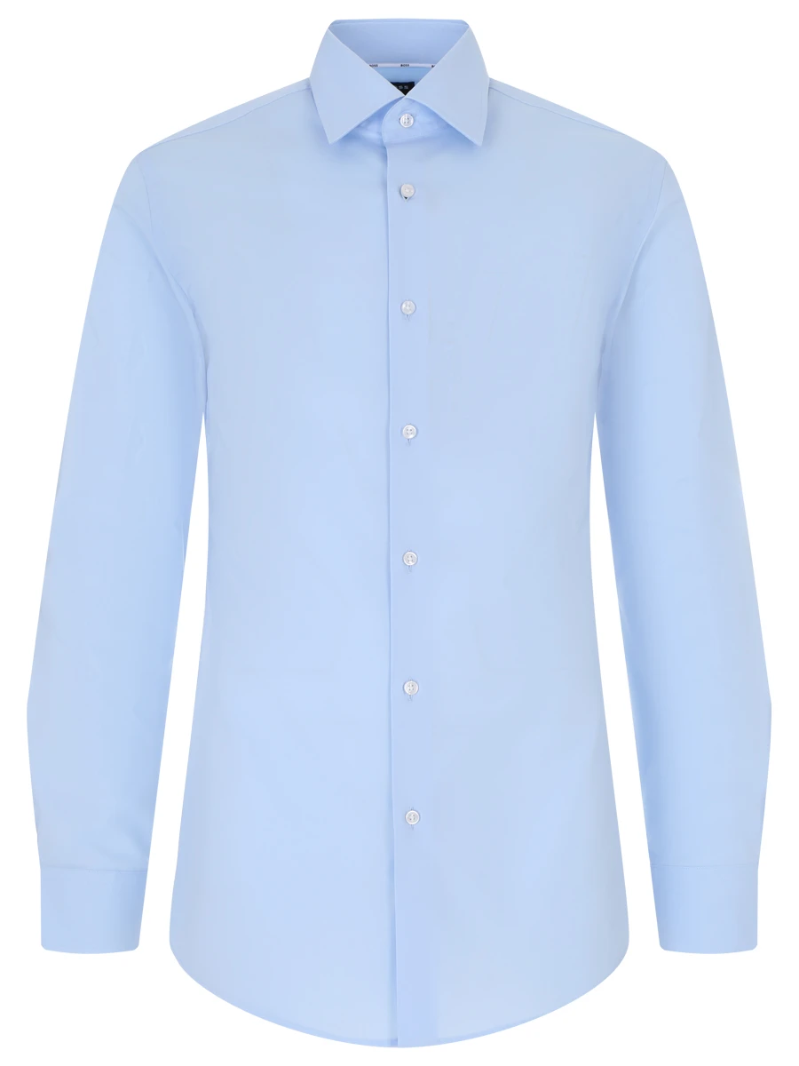 Рубашка Slim Fit хлопковая BOSS 50469345/452, размер 50, цвет голубой 50469345/452 - фото 1