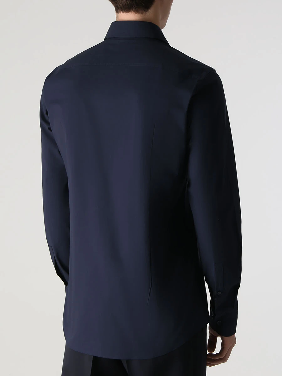 Рубашка Slim Fit хлопковая BOSS 50469345/404, размер 56, цвет синий 50469345/404 - фото 3