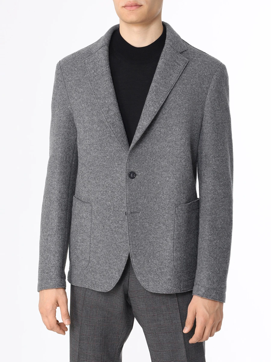 Пиджак шерстяной BOSS 50502544/030, размер 50, цвет серый 50502544/030 - фото 4