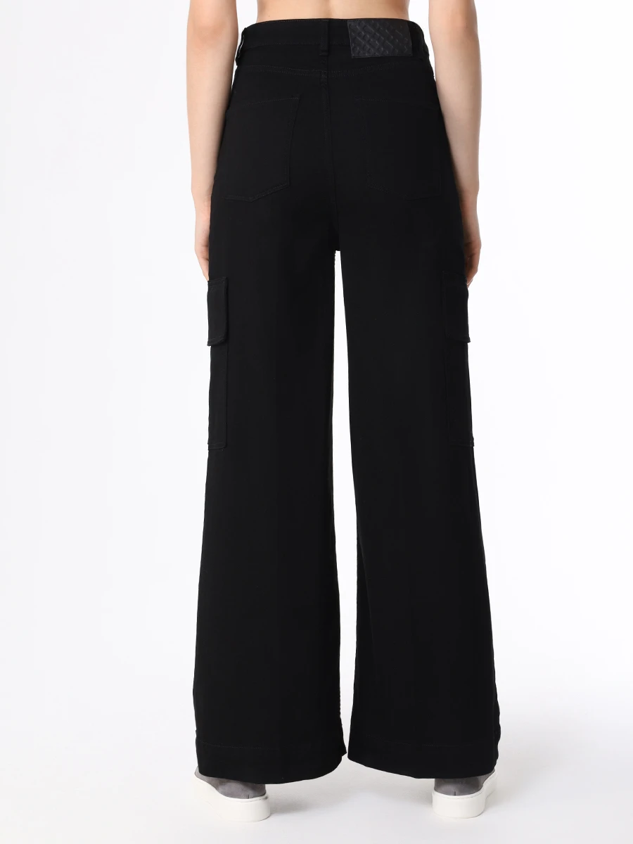 Джинсы-карго хлопковые BOSS 50504485/001 Черный  Фото 3