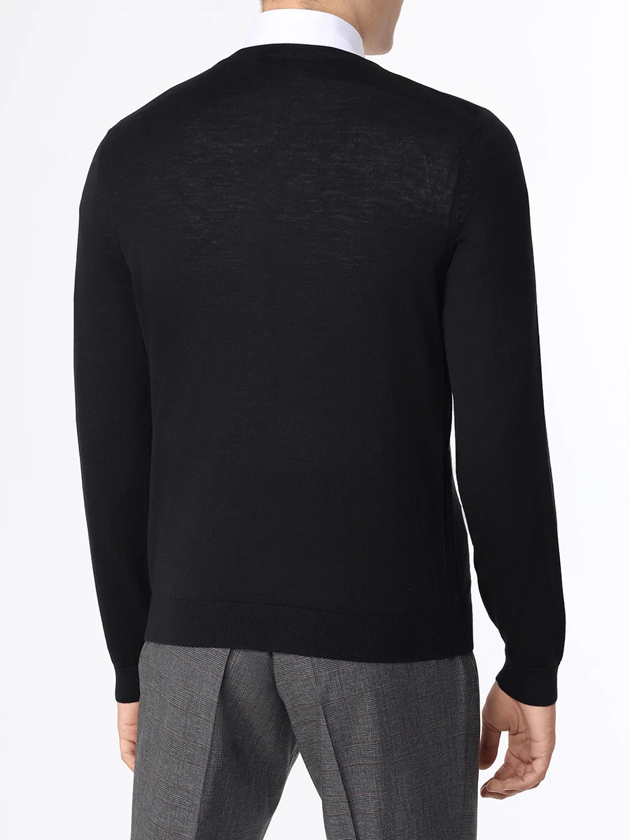 Пуловер шерстяной BOSS 50468261/001, размер 48, цвет черный 50468261/001 - фото 3