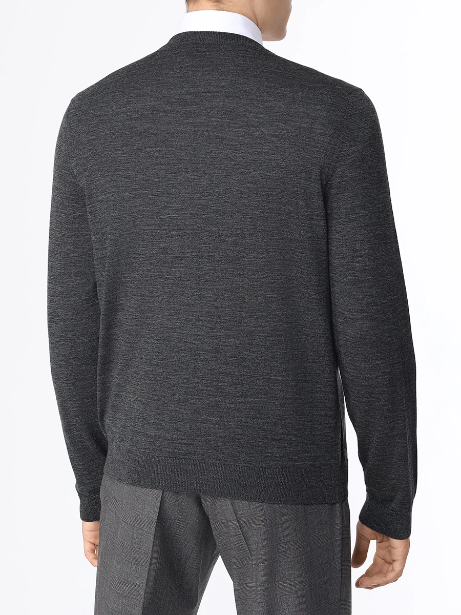 Пуловер шерстяной BOSS 50468261/002, размер 48, цвет серый 50468261/002 - фото 3
