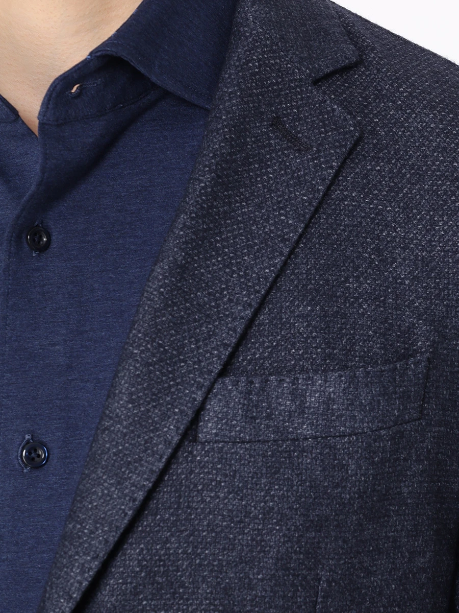 Пиджак шерстяной BOSS 50501864/404, размер 52, цвет синий 50501864/404 - фото 5