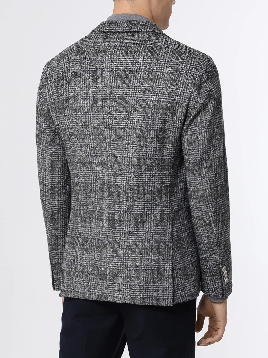 Пиджак в клетку BOSS 50502545/030 Серый  Фото 3