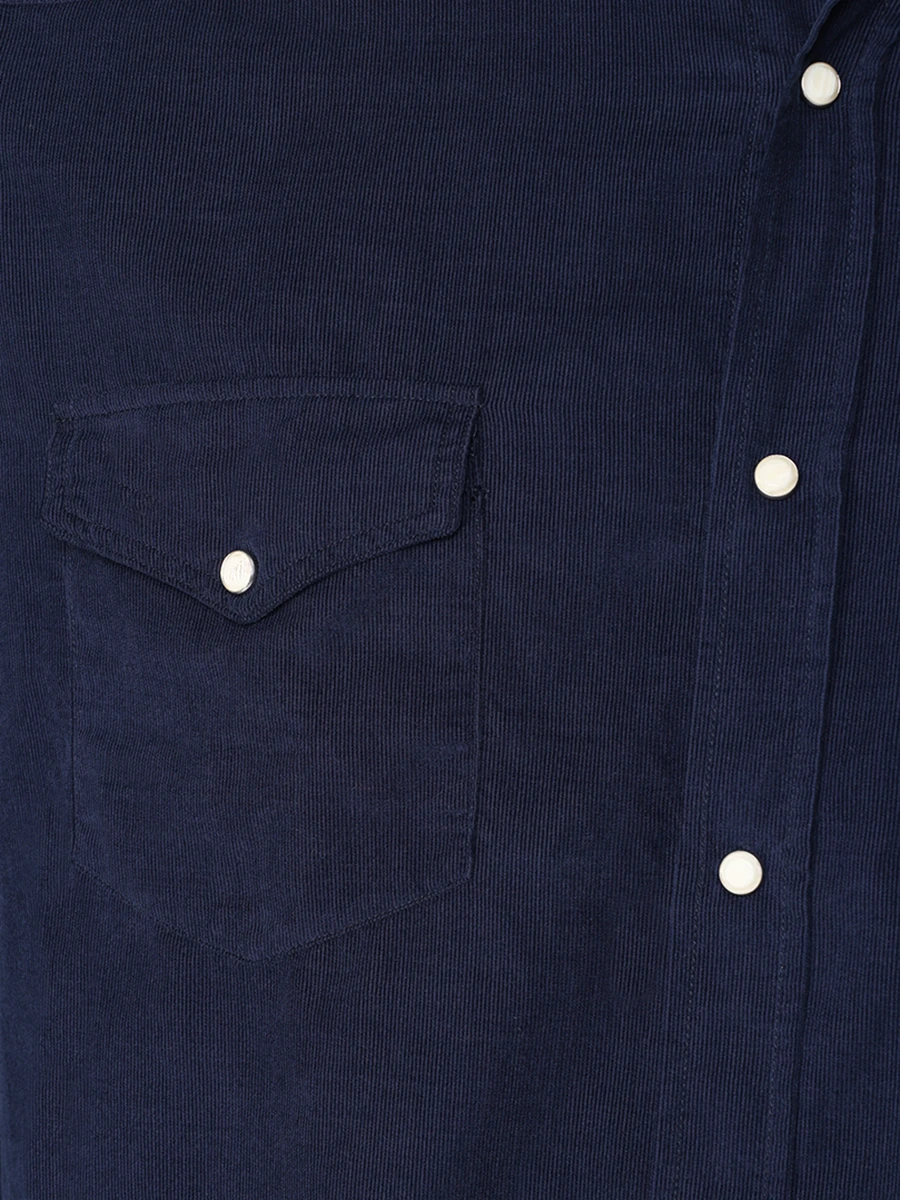 Рубашка вельветовая ALESSANDRO GHERARDI NEW-TEXANA C7106 531 Темно-, размер 54, цвет синий - фото 5