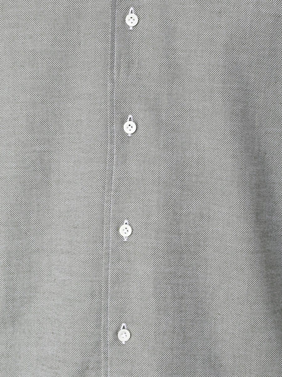 Рубашка Slim Fit хлопковая ALESSANDRO GHERARDI DOUBLE 7133 721 Фактура, Зеленый  Фото 5