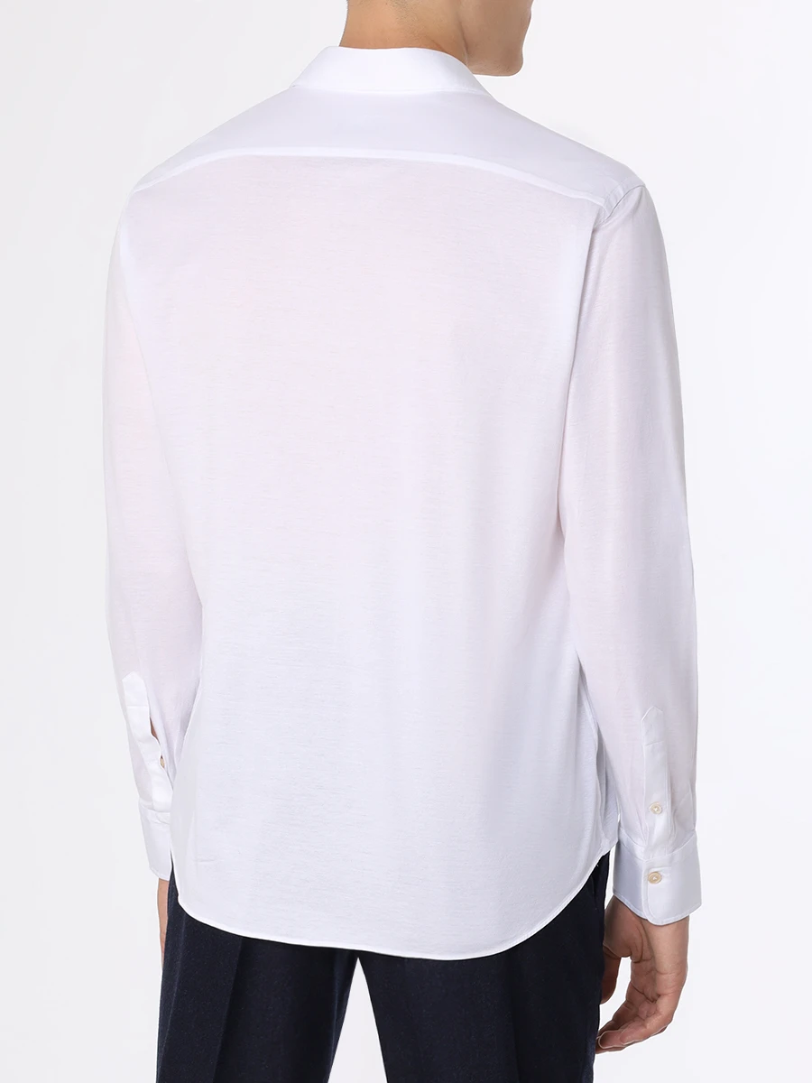 Рубашка хлопковая ALESSANDRO GHERARDI JERSEY 7169 000 Белый  Фото 3