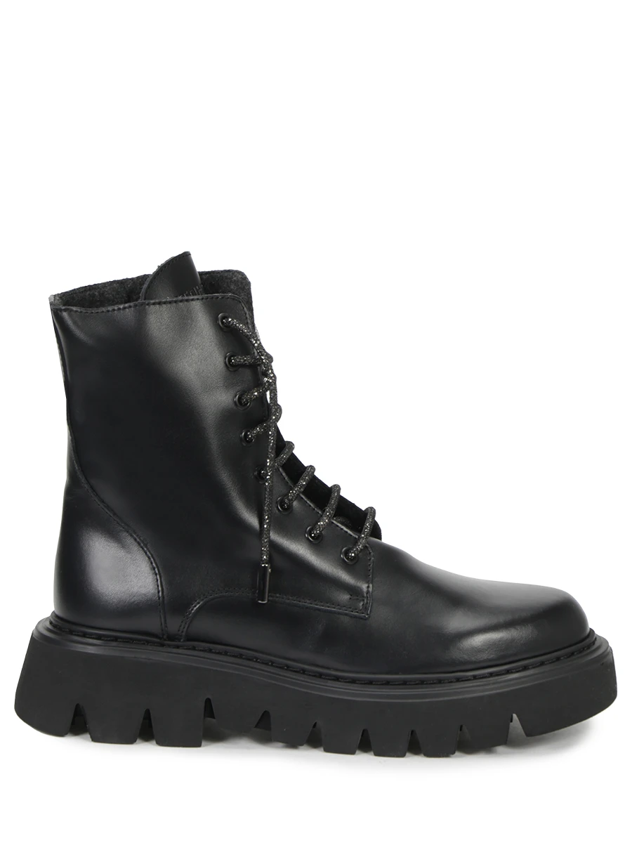 Ботинки кожаные на байке STOKTON S-104, размер 40, цвет черный
