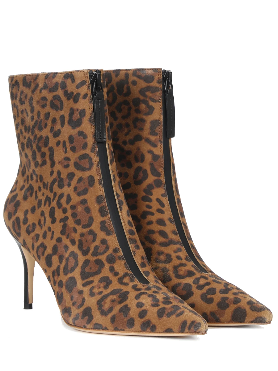 Ботильоны замшевые JULI TOO Ankle boots Анималистичный принт  Фото 2