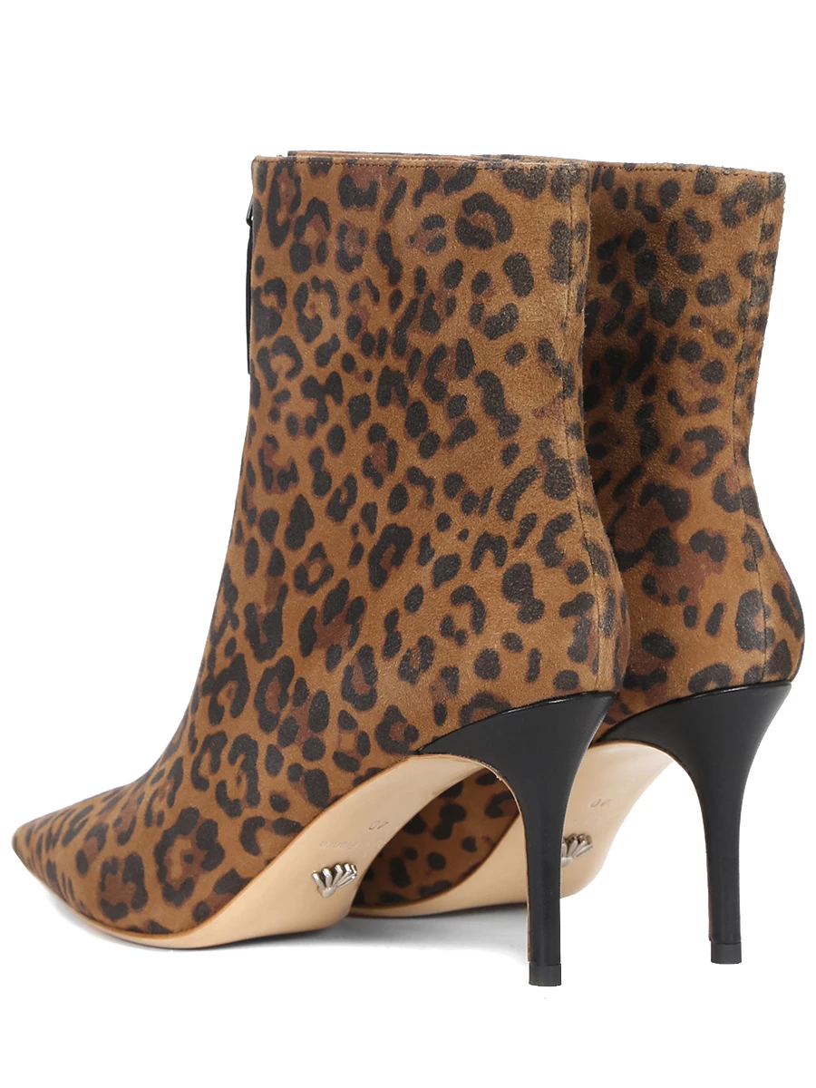 Ботильоны замшевые JULI TOO Ankle boots Анималистичный принт  Фото 4