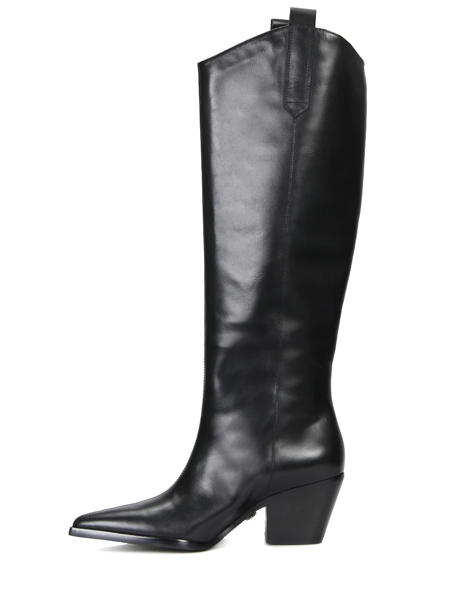 Сапоги кожаные JULI TOO Juli cowboy boot Черный  Фото 3